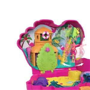 Pink flamingo toy box surprises Mattel France Polly image-2