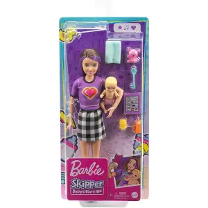 Doll + accessories Mattel France Barbie Baby Sitter image-0