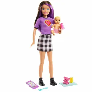 Doll + accessories Mattel France Barbie Baby Sitter image-1