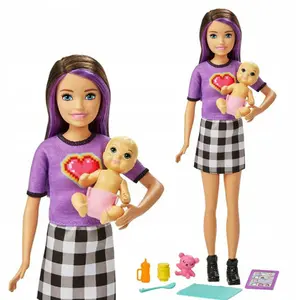 Doll + accessories Mattel France Barbie Baby Sitter image-3