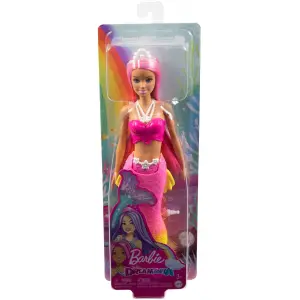 Pink mermaid doll Mattel France Barbie Dreamtopia image-0