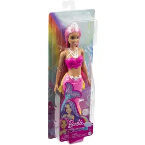 Pink mermaid doll Mattel France Barbie Dreamtopia image-1