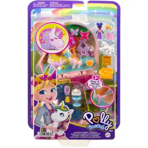 Unicorn forest figurine box Mattel France Polly Pocket image-0