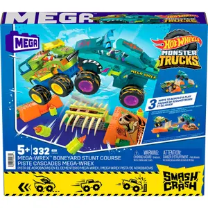 Giochi di auto Mattel Hot Wheels Mega-wrex Monster Trucks Mega Construx image-2
