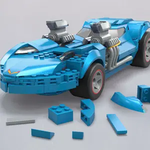 Giochi di auto Mattel Hot Wheels Twin Mill Mega Construx image-3