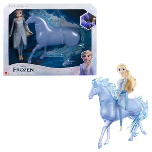 Bambola Mattel Disney Frozen Nokk + Elsa image-2