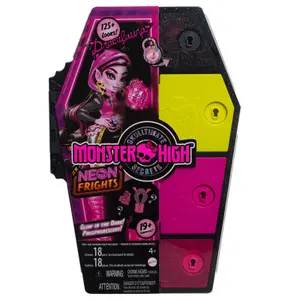 Doll Mattel Monster High Skullmate Secrets Neon Frights Draculaura image-4