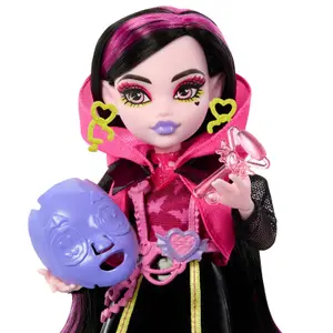 Doll Mattel Monster High Skullmate Secrets Neon Frights Draculaura image-2