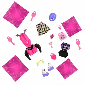 Doll Mattel Monster High Skullmate Secrets Neon Frights Draculaura image-0