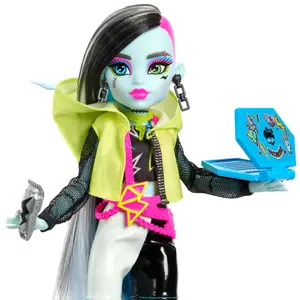 Poupée Mattel Monster High Skullmate Secrets Neon Frights Frankie Stein image-2