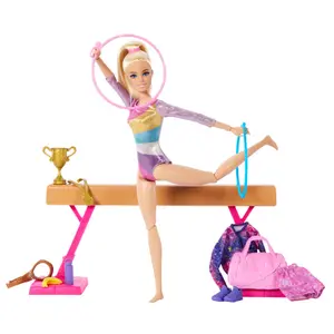Poupée gymnastics playset Mattel image-1