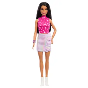 Muñeca fashionista vestido de rock rosa Mattel image-1