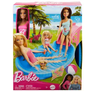 Sommerpool-Puppe + Puppe Mattel image-4