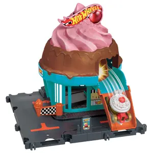Imagination games Mattel Hot Wheels City Downtown Ice Cream Swirl image-2