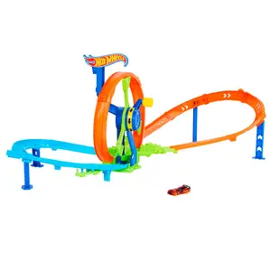 Car games Mattel Hot Wheels Stunt Tracks Rapid Launch image-0
