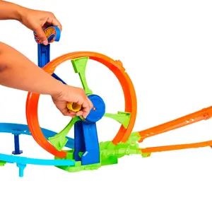 Car games Mattel Hot Wheels Stunt Tracks Rapid Launch image-1