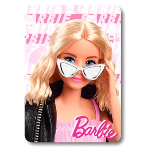 Girl's fleece blanket Mattel Barbie image-0