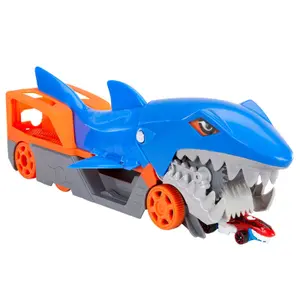 Car games Mattel Hot Wheels Shark Chomp Transporter image-0