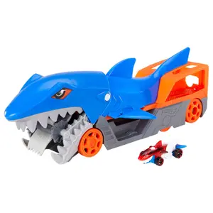Car games Mattel Hot Wheels Shark Chomp Transporter image-4