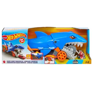 Car games Mattel Hot Wheels Shark Chomp Transporter image-6