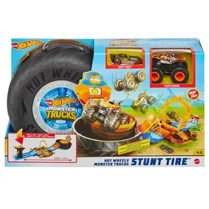 Jogos de carros Mattel Hot Wheels Monster Trucks Stunt Tire image-4