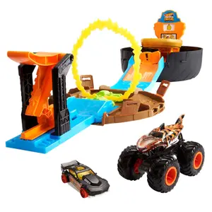 Jogos de carros Mattel Hot Wheels Monster Trucks Stunt Tire image-3
