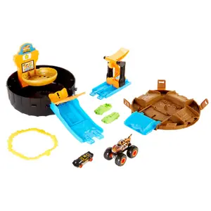 Jogos de carros Mattel Hot Wheels Monster Trucks Stunt Tire image-2