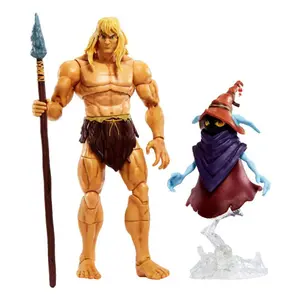 Figurine Mattel Masters Of The Universe: Revelation Masterverse 2022 s Deluxe Savage He-Man & Orko image-1