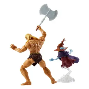 Figurine Mattel Masters Of The Universe: Revelation Masterverse 2022 s Deluxe Savage He-Man & Orko image-6