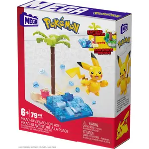 Construction games Mattel Pokémon Mega Construx Pikachu'S Beach Splash image-1
