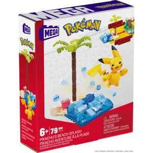 Construction games Mattel Pokémon Mega Construx Pikachu'S Beach Splash image-2