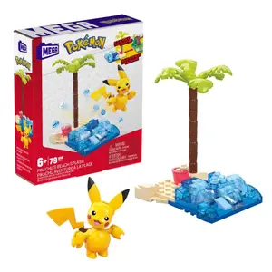 Construction games Mattel Pokémon Mega Construx Pikachu'S Beach Splash image-4