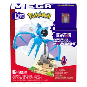 Construction games Mattel Pokémon Mega Construx Vol De Nuit De Nosferapti image-1