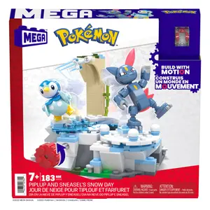 Building sets - Snow day for tiplouf and farfuret Mattel Pokémon Mega Construx image-1