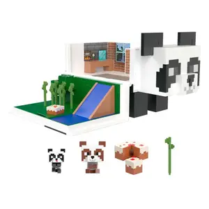Figurine - The Panda House Mattel Minecraft Playset Mob Head Minis image-3