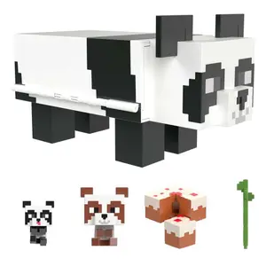 Figurine - The Panda House Mattel Minecraft Playset Mob Head Minis image-1