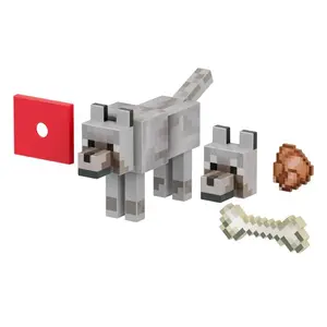 Figurine Mattel Minecraft Diamond Wolf image-4