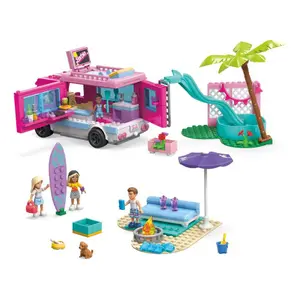 Dream camper van adventure building sets Mattel Barbie MEGA image-0