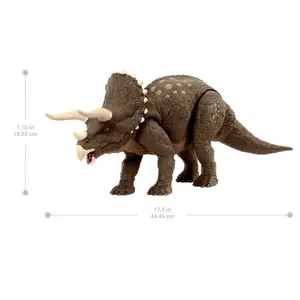 Figurine Mattel Jurassic World Sustainable Triceratops image-1