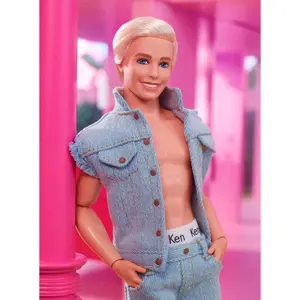 Signature doll Mattel Barbie The Movie Ken Wearing Denim Matching Set image-4