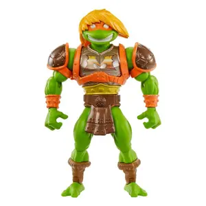Figurine Mattel MOTU x TMNT: Turtles of Grayskull Michelangelo image-0
