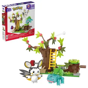 Byggsatser för barn Mattel Pokémon Mega Jolis Emolga Bulbizarre image-1