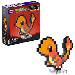 Byggsatser för barn Mattel Pokémon Mega Pixel Art image-1