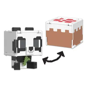 Figurine Mattel Minecraft Flippin Panda & Gâteau image-0
