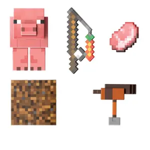 Figurka kolekcjonerska Mattel Minecraft Level Pig image-3
