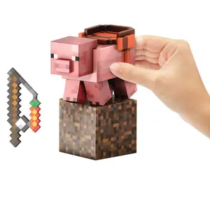 Figurka kolekcjonerska Mattel Minecraft Level Pig image-4