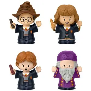 Figurita Mattel Harry Potter Fisher-Price Little People Collector École des Sorciers (x4) image-0