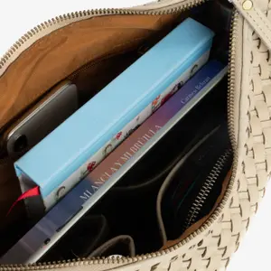 Woven Leather Shoulder Bag Woman Matties Bags image-1