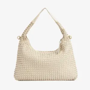 Woven Leather Shoulder Bag Woman Matties Bags image-4
