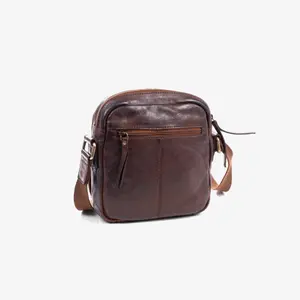 Sac bandoulière i gammalt läder Matties Bags image-1
